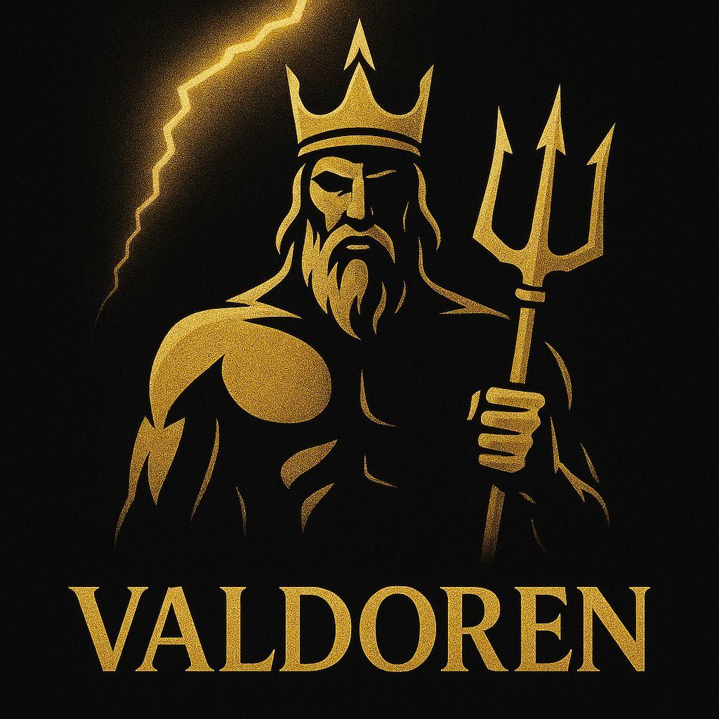 🕰️ Valdoren Chronos V1 – Black & Gold Steel | Japanese Precision + Bold Presence