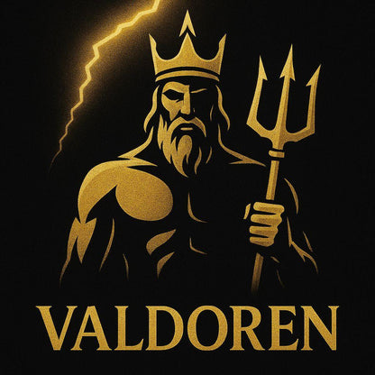 🕰️ Valdoren Chronos V1 – Black &amp; Gold Steel | Japanese Precision + Bold Presence